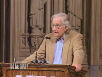 Noam Chomsky on “Crisis and Hope: Theirs and Ours”