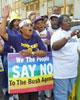 Tens of Thousands Rally Against Bush Labor Policies
