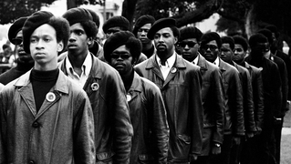 scene from Vanguard of the Revolution film about the Black Panthers