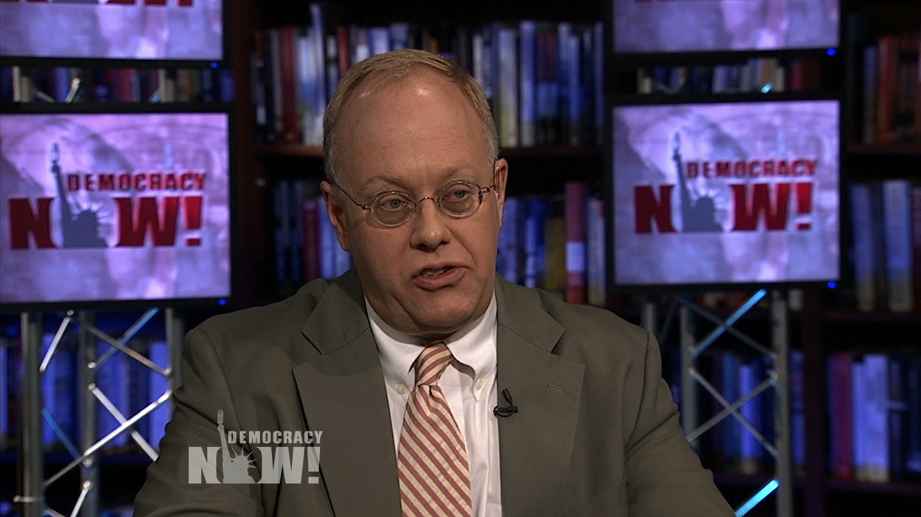 Chris Hedges on Democracy Now! May 17, 2012. Creative Commons Attribution-Noncommercial-No Derivative Works 3.0 United States License.