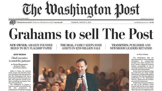 How The Washington Post\u2019s New Owner Aided the CIA, Blocked WikiLeaks ...