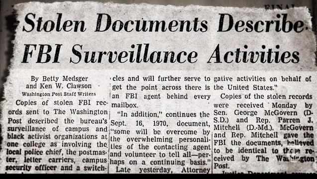 It Was Time To Do More Than Protest Activists Admit To 1971 Fbi