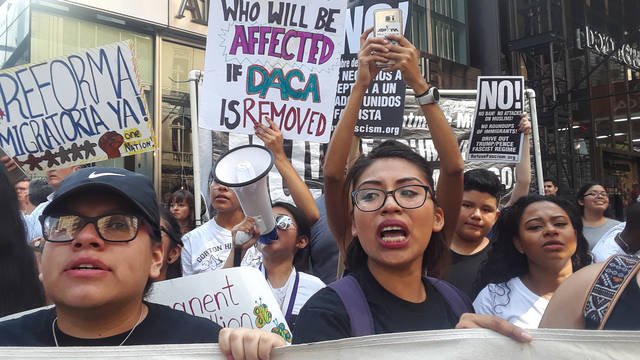 Daca announcement protest nyc