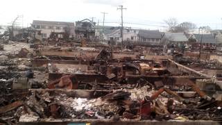 Sandy destruction