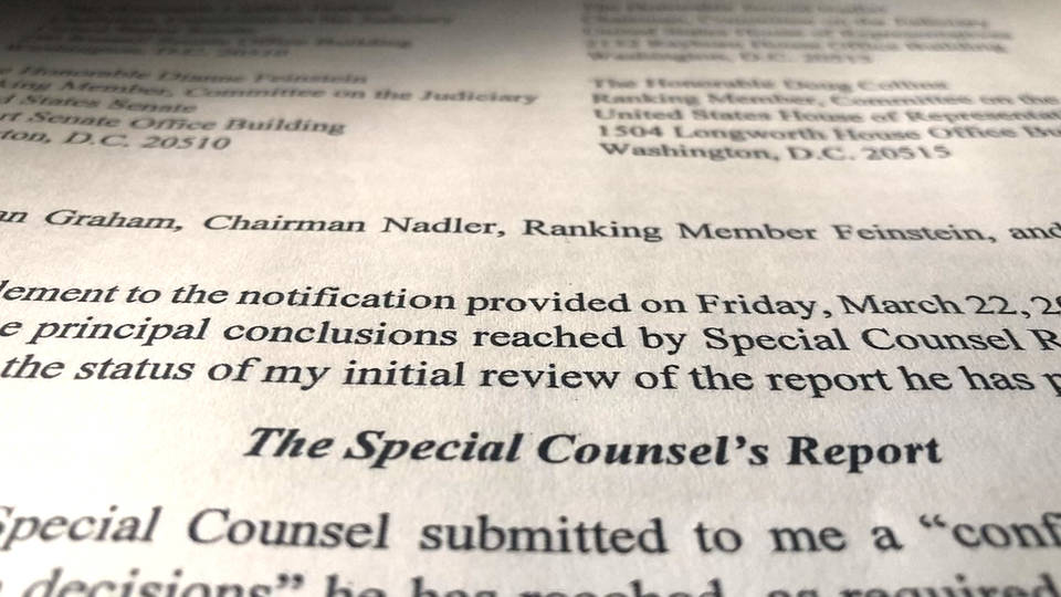 Sanders says up to Barr to release report