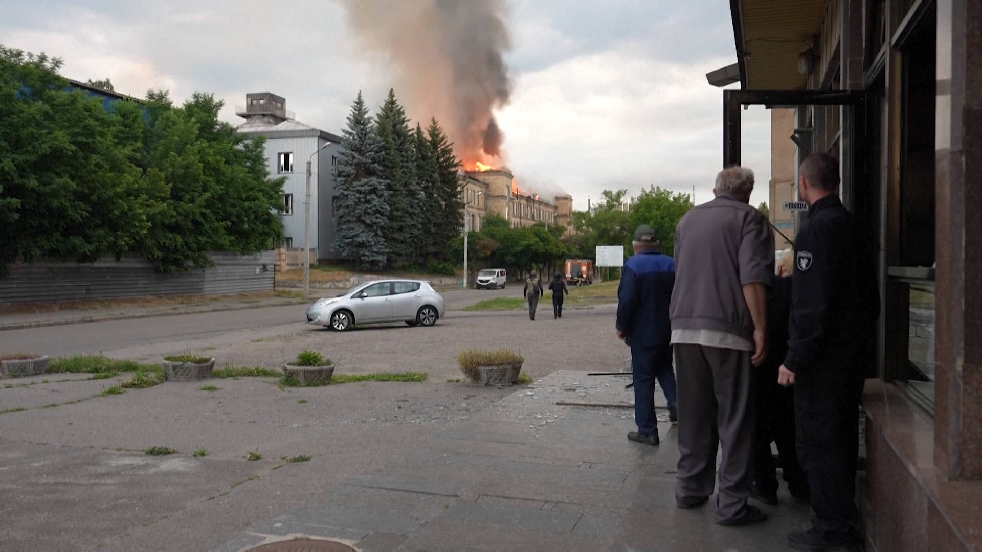 Russian Attacks Kill 11 in Ukraine, Set Fire to Centuries-Old Monastery