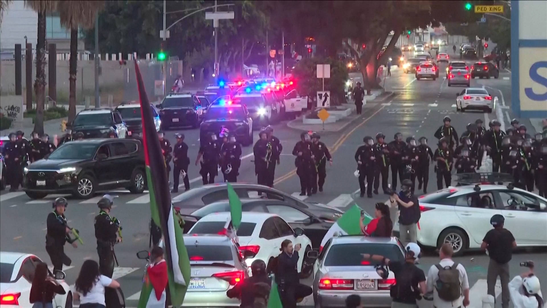 Curfew Enacted in Downtown L.A. as Protests Continue