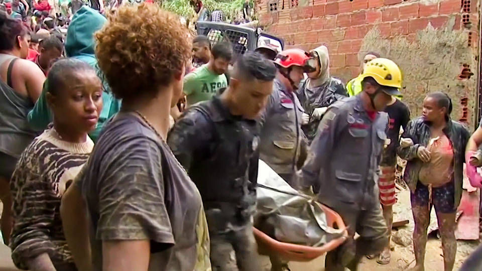 H11 brazilian officials blame climate change landslides kill at least 29