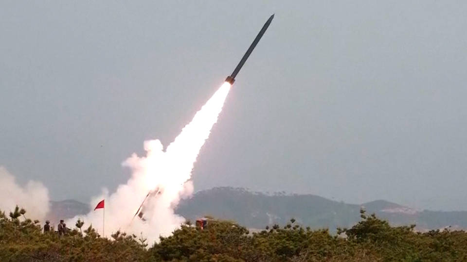 H10 north korea short range basllistic missile test