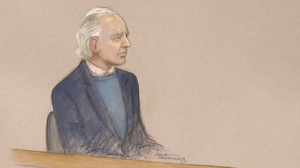 H6 julian assange uk court frail confused london extradition espionage act v2