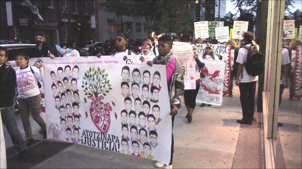 H5 ayotzinapa nyc protest