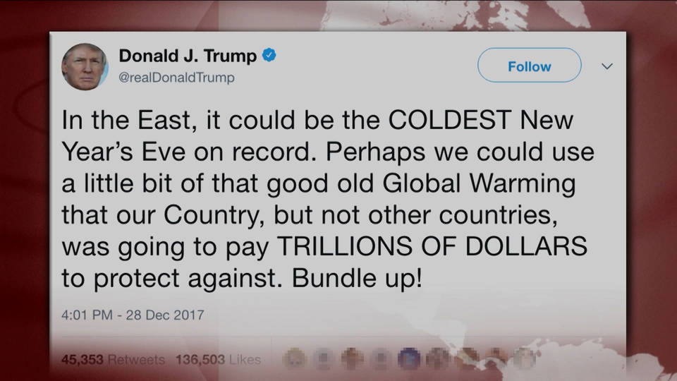 Image result for trumps global warming tweet