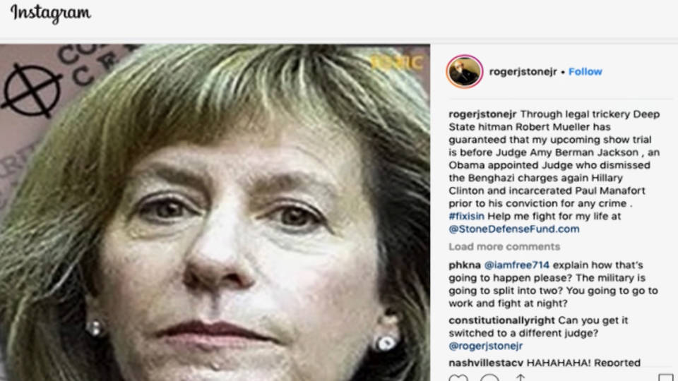 H13 roger stone tweet crosshairs judge