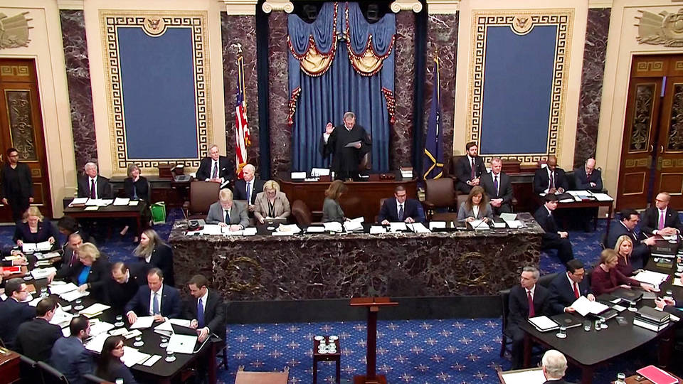 H1 us senate approves rules trump impeachment trial jerry nadler adam schiff ukraine biden