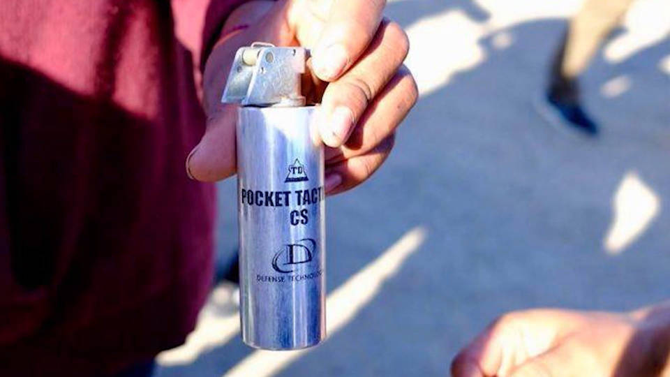 H5 teargas migrants cannister