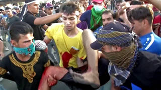 H7 iraq deaths anti government protests nasiriyah tahrir square
