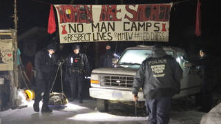 H7 canada police raid wetsuweten protest camp
