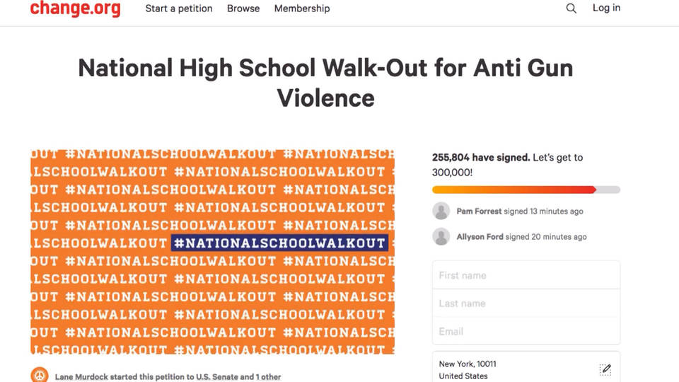 H3 national walkout gun