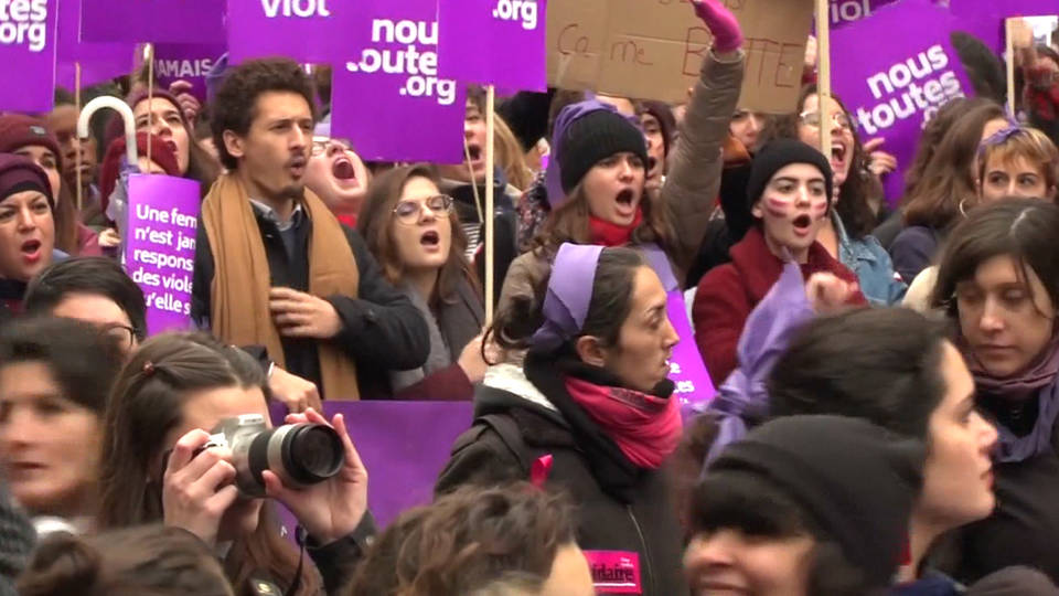 H12 violence against women march