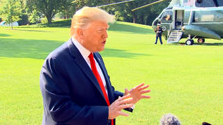 H7 trump blames antifa mass shootings violence white supremacy