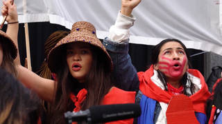 H6 madrid spain cop 25 indigenous protests us canada embassy tar sands chile activists carbon markets forum walkout