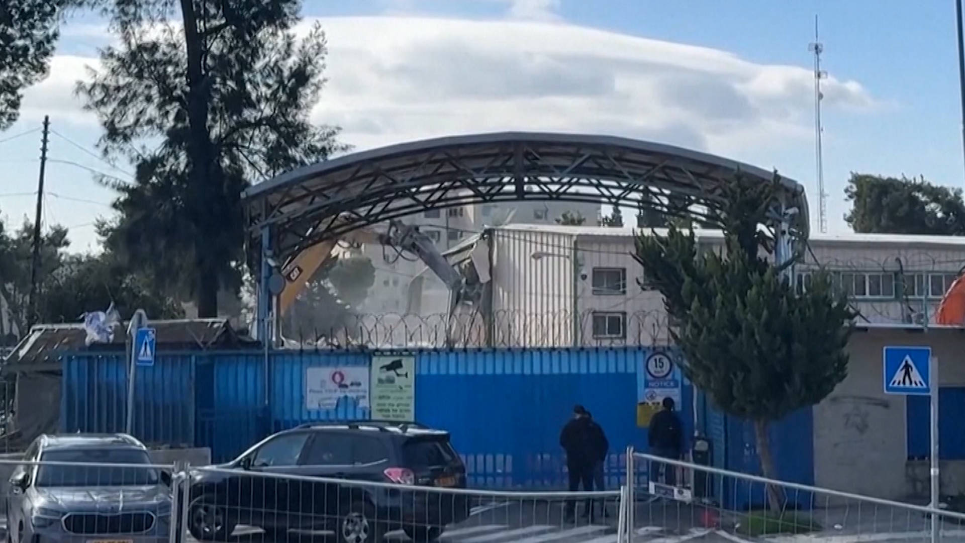 Israeli Forces Start Demolishing UNRWA Headquarters