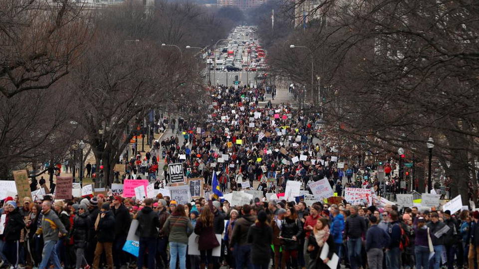 H03 ban protest march