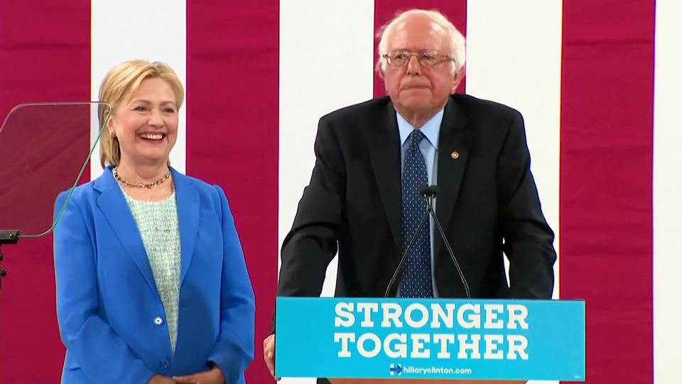 H7 hillary clinton backpedals on her criticism of bernie sanders