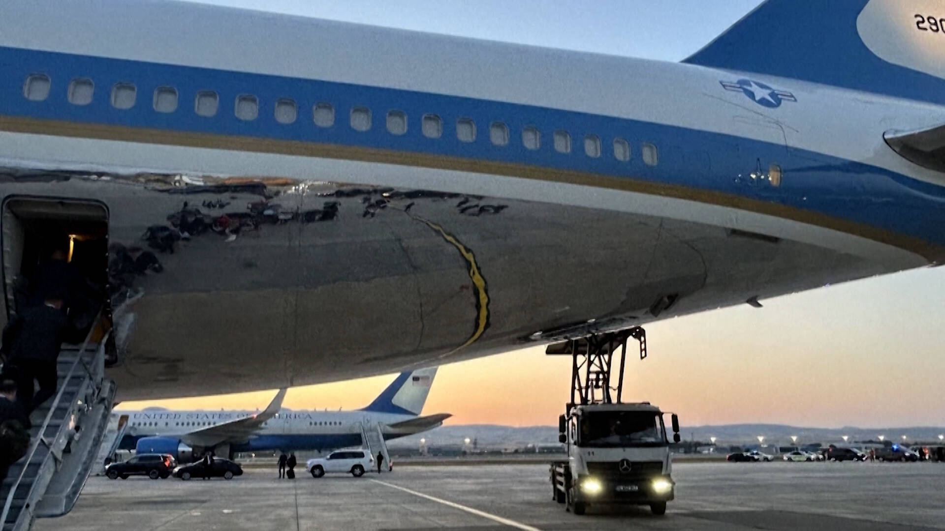 Trump Hid in Catering Truck to Sneak Off Air Force One Amid Alleged Threat from Iran