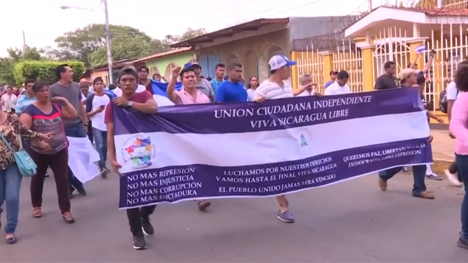 H9 nicaragua pension protests