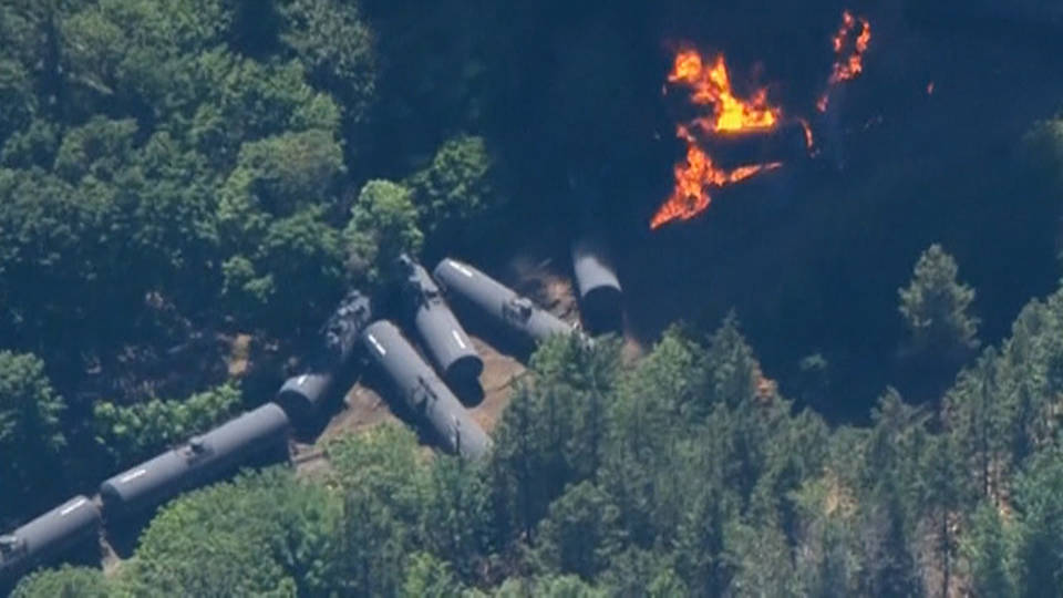 H12 exploding train