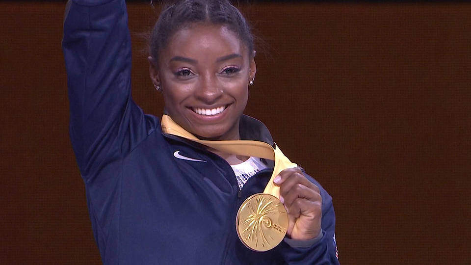 H11 simone biles fifth all around world championship stuttgart germany usa gymnast