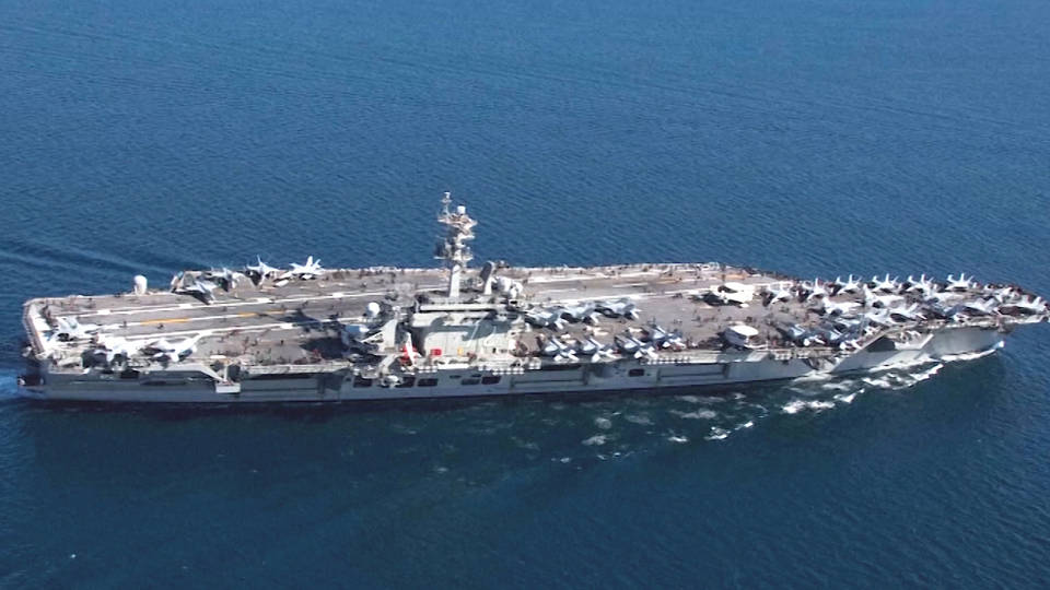 H5 us war ships deployed john bolton iran