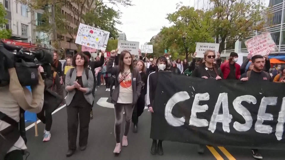 Jewish American Activists Arrested at White House Protest Demanding Gaza  Ceasefire | Democracy Now!