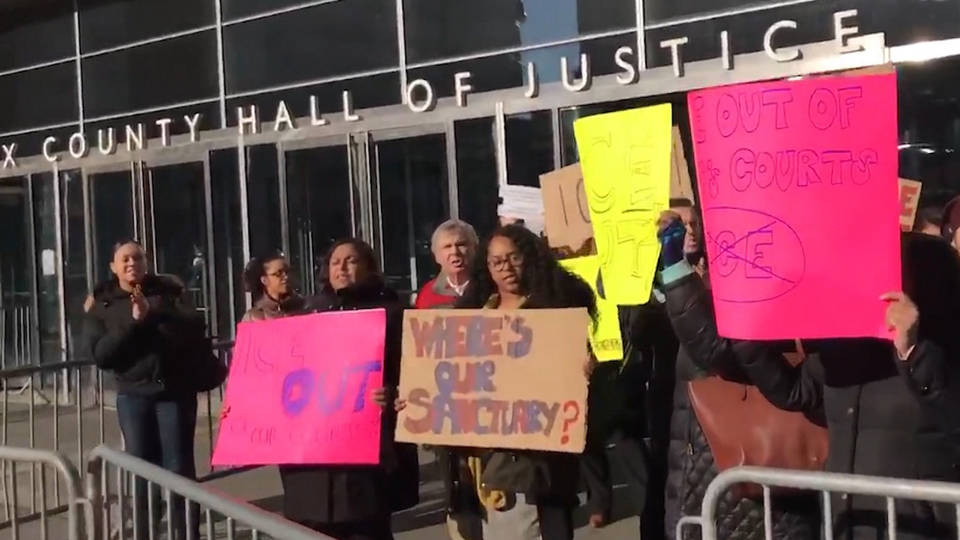 h06 nyc public defenders strike against ice in courts