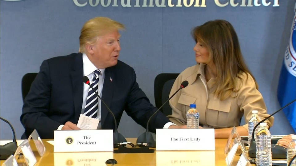 H10 melania seen in public