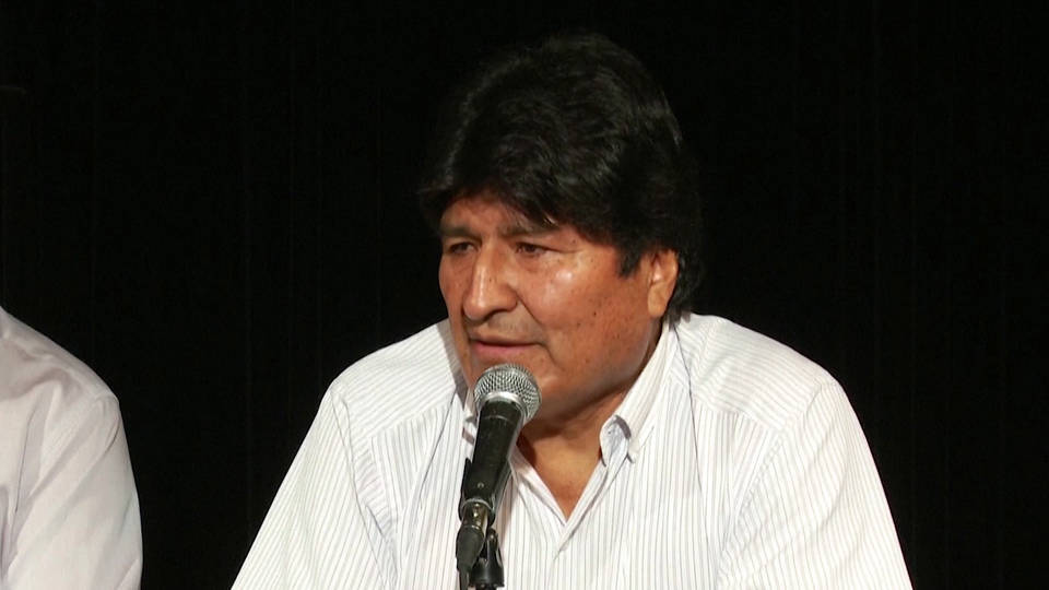 H10 bolivia evo morales names two possible party successors luis arce catacorca andronico rodriguez argentina refugee status