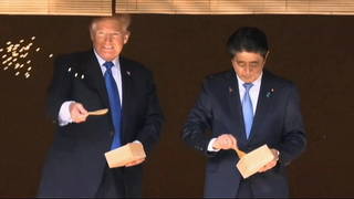h02 trump pushes weapon sales japan