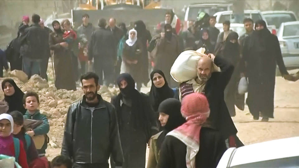 H4 syria civilians flee