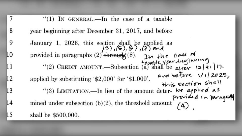 h01 rushed tax bill passed