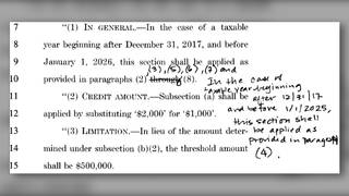 h01 rushed tax bill passed