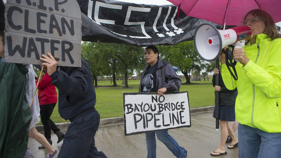 H13 louisianna bayou bridge pipeline protest