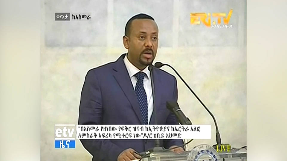 H5 ehtiopian prime minister abiy ahmed nobel peace prize border war eritrea