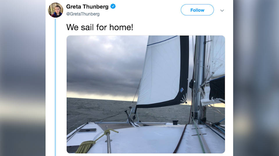 H14 climate activist greta thunberg sails europe madrid cop united nations