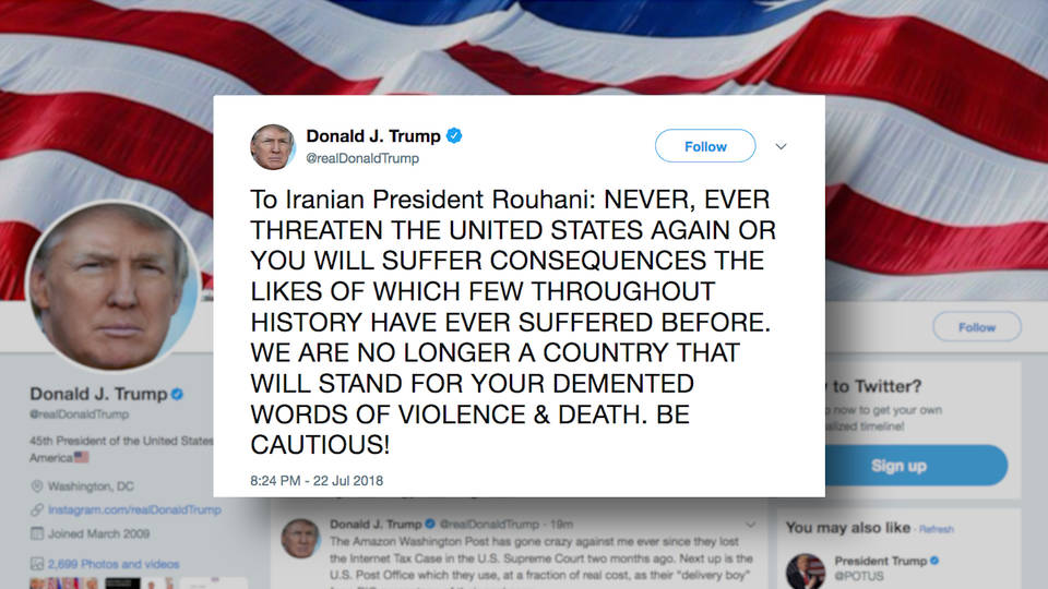 Resultado de imagem para trump iran