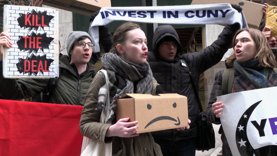 H12 cuny amazon protest