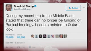 H06 trump qatar tweet