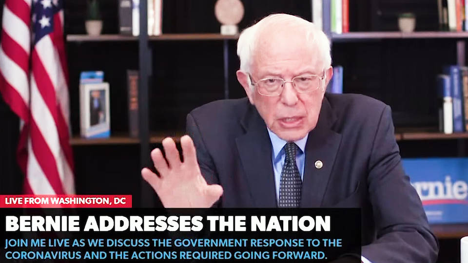 H10 senator bernie sanders outlines 2 trillion dollar coronavirus emergency plan