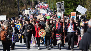 H16 trans pipeline protest