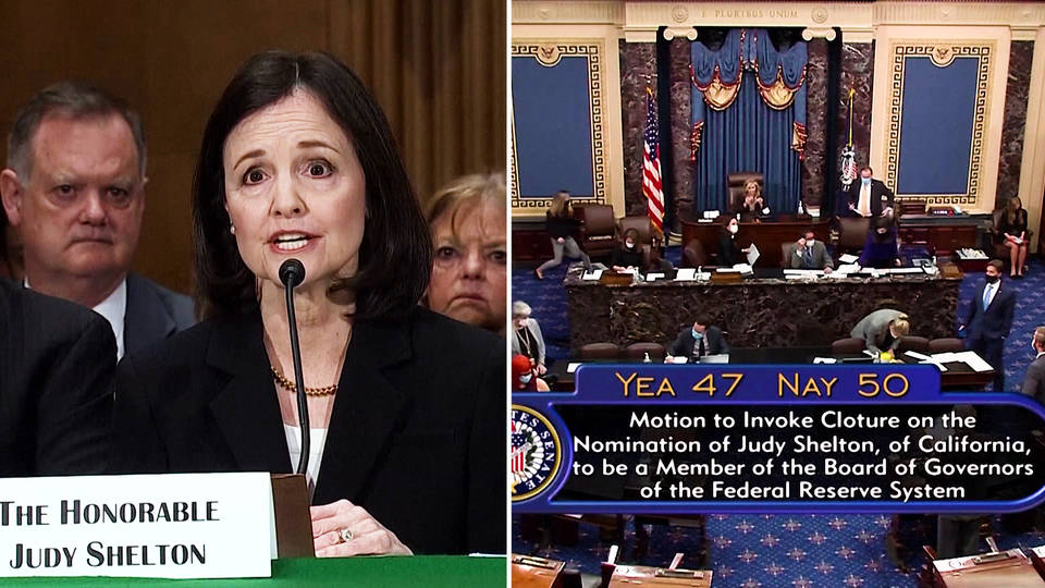 US Senate blocks confirmation of Donald Trumps Federal Reserve nominee